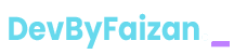 DevByFaizan-Front-end Developer & Graphic Designer